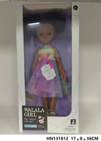Vente en Gros Nouveauté 2025 Poupée Fille Jolie de 13 Pouces, Cheveux Frisés, Noire, en PVC Vinyle, Jouet Doux de Haute Qualité pour Cadeau d'Anniversaire d'Enfant