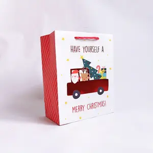 주문 로고 선물 부대 생일 포장 애니메이션 크리스마스 선물 종이 봉지