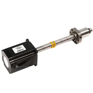 High Thrust High Accuracy 2 Phase 57*57*55mm Linear Ball Screw Stepper Motor With External Ball Nut For Cnc Milling Machine