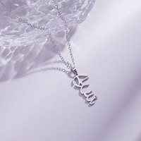 Colliers de mode en acier inoxydable plaqué or 18 carats, personnalisés, inspirés du nom arabe islamique, vente en gros