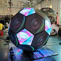 Panel LED P3 Heksagonal Video Wall Geometri Penyambungan Hex Honeycomb Lampu Malam Layar Tampilan LED Pantalla LED Heksagon
