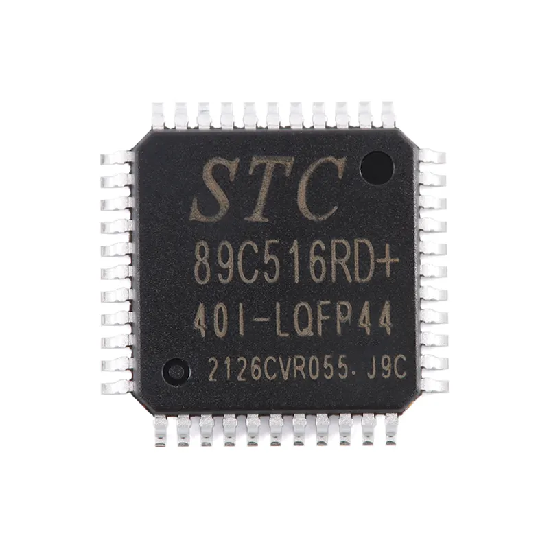 Componentes electrónicos de circuito integrado nuevos y originales, Chip IC Stock LQFP44 STC89C516RD + 40I