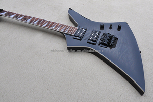 Flyoung Unusual Shape Musical <b>Instrument</b> 6 <b>String</b> Guitar Quilted Maple Veneer - Product Image 4