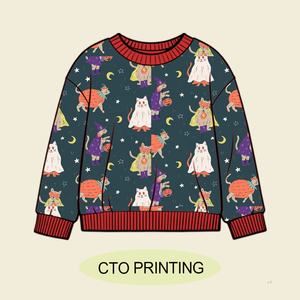 Enfants vêtements de haute qualité enfant en bas âge 95% coton éponge bébé sweat à col rond OEM impression personnalisée bébé sweat à col rond garçons - Product Image 3