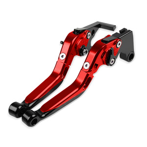 Levier de frein et d'embrayage usiné CNC de haute qualité, finition anodisée rouge et noire pour les pièces de scooter de la série PCX - Product Image 4