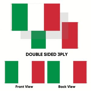 Drapeaux d'<span class=keywords><strong>Italie</strong></span> en gros 3x5 pieds 68D/100D Polyester Personnalisation de toutes les nations Expédition rapide Fournisseur fiable Livraison rapide - Product Image 4