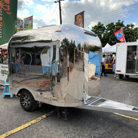 Camions de restauration mobiles en acier inoxydable personnalisables, remorques à café, chariots à glaces et hamburgers avec cuisine complète
