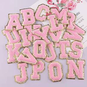 Patchs en <span class=keywords><strong>chenille</strong></span> à lettres scintillantes en promotion - Product Image 5