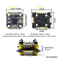 Contrôleur de vol JHEMCU H743NOXE Stack H743 32 bits 60A MINI ESC 4-en-1 20*20mm pour drone FPV Freestyle