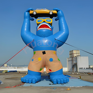 Gorille gonflable <span class=keywords><strong>géant</strong></span> personnalisable en PVC, ballon publicitaire gonflable, modè<span class=keywords><strong>le</strong></span> d'animal de dessin animé gonflable pour la décoration - Product Image 4