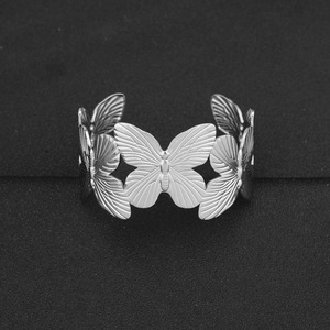 New Simple Popular Design Titanium Steel Silver Plated Butterfly <b>Adjustable</b> <b>Bracelet</b> Simple Women's <b>Bracelets</b> Trendy Jewelry - Product Image 4