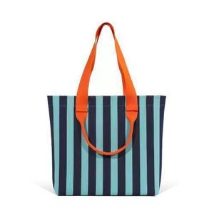 Bolso Tote Tejido para Mujer, Estilo Vintage, Bolso de Mano Hecho a Mano, Bolso de Mano con Diseño de Rayas, Bolsos de Ganchillo - Product Image 4