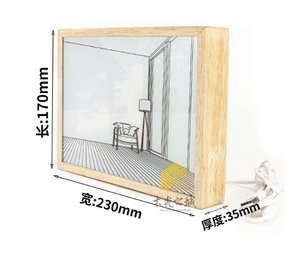 Luz Nocturna LED 3D de Cristal, Tablero de Mensajes, Luces Decorativas, Regalo para Niños, Luz Nocturna del Tablero de Mensajes - Product Image 2