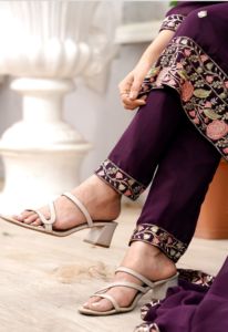 Premium womens festive georgette salwar suit set with <b>sequins</b> embroidery <b>top</b> trouser dupatta stitched ethnic wear - Product Image 6