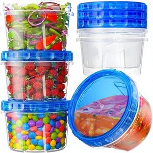 <b>Kitchen</b> Freezer <b>Storage</b> <b>Containers</b> Plastic Food <b>Containers</b> Flip Top Lids BPA Free Reusable Eco-Friendly Waterproof <b>Containers</b> - Product Image 2