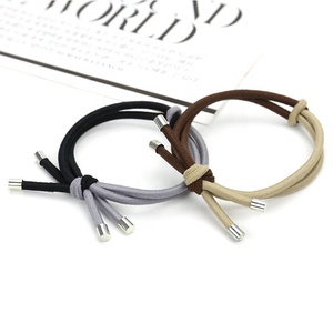 Bandas de goma para el pelo para mujer, cintas para el pelo de colores surtidos anudados, Stock personalizado de Corea Ins - Product Image 2