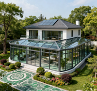 Villas préfabriquées de luxe personnalisables en structure légère en acier pour bureaux et hôtels – Maisons internationales portables
