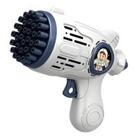 Pistolet à bulles PC lumineux de poche unisexe entièrement automatique Style Gatling populaire pour enfants-Internet Celebrity Made Durable Plastic