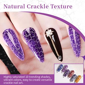 <span class=keywords><strong>Vernis</strong></span> à ongles professionnel effet craquelé unique, gel de longue tenue à séchage rapide pour salon, vente en gros - Product Image 6
