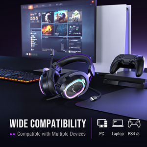 หูฟังเกมมิ่งแบบมีสาย <span class=keywords><strong>FIFINE</strong></span> H13 ไดนามิกไดรเวอร์ พร้อมไฟ RGB สีสันสดใส แผ่นรองหูหนังตามหลักสรีรศาสตร์ กล่องควบคุม สำหรับไลฟ์สตรีมมิ่ง ใช้กับคอมพิวเตอร์ผ่านพอร์ต USB - Product Image 6