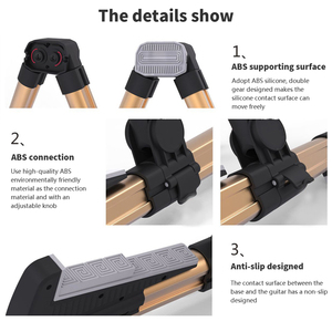 Supporto per Chitarra Doppio Verticale da Pavimento Pieghevole per Ukulele Basso <span class=keywords><strong>Strumento</strong></span> <span class=keywords><strong>Musicale</strong></span> Universale - Product Image 2