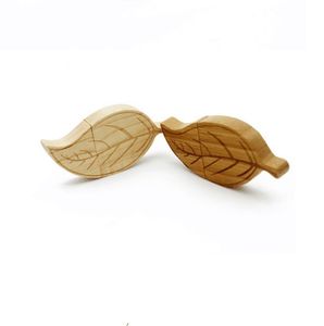 Thời trang lá gỗ USB Gậy năng lực thực sự 32GB 64GB Bộ nhớ Gậy USB 2.0 3.0 khắc laser logo gỗ USB Flash Drive - Product Image 6