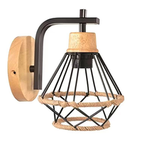 Lampes murales rétro d'intérieur en gros, luminaires muraux vintage en fer pour la décoration de chevet, couloir et escalier