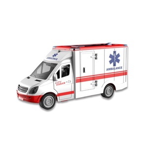 EPT Offre Spéciale enfant 1:16 <span class=keywords><strong>jouet</strong></span> à friction inertielle <span class=keywords><strong>Ambulance</strong></span> son <span class=keywords><strong>ambulance</strong></span> médicale véhicule de sauvetage jouets - Product Image 2