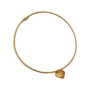 Collar personalizado de acero inoxidable 316L, chapado en oro PVD de 14K/18K, joyería fina de moda, gargantilla con forma de corazón para mujer. - Product Image 5