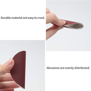 Disque de ponçage en oxyde d'aluminium rouge de haute qualité de 3 pouces (75 mm) avec support adhésif PSA, remplacement pour le polissage du bois et du métal - Product Image 3