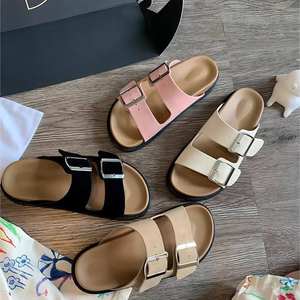 <span class=keywords><strong>Birkenstock</strong></span> sandali da <span class=keywords><strong>donna</strong></span> con suola spessa da <span class=keywords><strong>donna</strong></span> per abbigliamento estivo 2025 nuovo stile alla moda con fibbia per cintura sandali da spiaggia Casual - Product Image 1