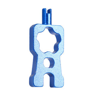 Válvula de Neumático de Aleación de Aluminio de Doble Extremo Multifuncional para Bicicleta (Válvula Francesa/Americana) - Accesorios de Desmontaje y Montaje - Product Image 1