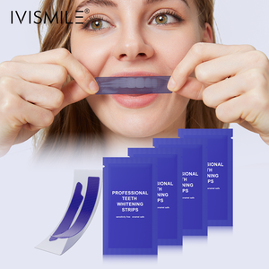 2025 sertifikalı özel etiket 5d ev kullanımı PAP hassasiyeti ücretsiz beyazlatma diş mor beyazlatma şeritleri - Product Image 1