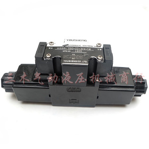 วาล์วควบคุมทิศทางไฮดรอลิกแบบโซลินอยด์ยี่ห้อ Yousheng รุ่น DSG-02-3C4-LW 24V 110V 220V แบบสี่ทาง บล็อกรวมปั๊มเหล็กหล่อ - Product Image 1