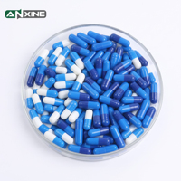 Capsules vides en gélatine à enrobage entérique, tailles 000, 00, 0, 1, blanches, bleues, vertes, vente en gros