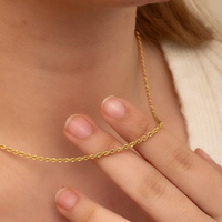 Collier en acier inoxydable plaqué or 18 carats, chaîne torsadée en or rempli PVD de 5 mm, 4 mm, 3 mm, pour hommes et femmes, sans ternissement, vente en gros