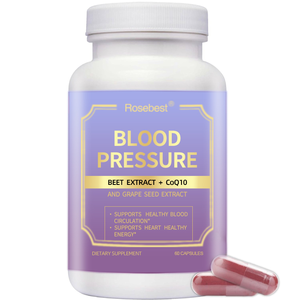 로즈베스트 맞춤 유기농 인증 레드 비트루트 추출물 캡슐 보충제 (코큐텐 함유)는 건강한 혈액 순환을 지원합니다 - Product Image 1