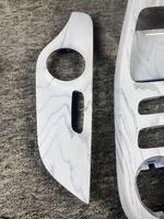 Kit de garnitures intérieures en bois de frêne noir 4 pièces pour Benz W205 C180 C200 C300 C63 AMG GLC X253, remplacement direct du panneau d'origine