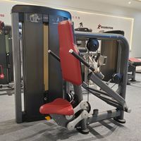 Presse à triceps réglable pour bras, équipement de fitness commercial pour salle de sport, machine d'entraînement assis à charge par broches pour pectoraux et dos, en métal, capacité de charge 110 kg