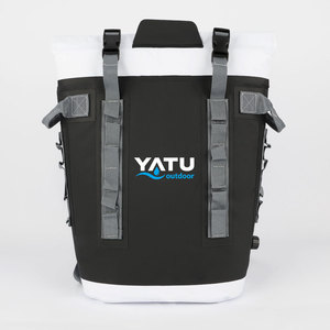 Sac à dos isotherme étanche à fermeture roll-top – Idéal pour les canettes et l'espace pour la glace – Parfait pour la navigation de plaisance, la pêche, le kayak, la randonnée, la plage et le camping - Product Image 1