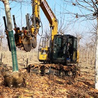 Transplanteur d'arbres robuste, accessoire hydraulique pour excavatrice, pelle à arbres de qualité industrielle, homologué CE, machine de creusement pour pépinière