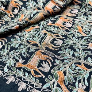Detailed Needle Embroidered Scarves Stoles Women Premium Fashion <b>Wraps</b> Traditional Celebration Wear Custom Design - Product Image 6