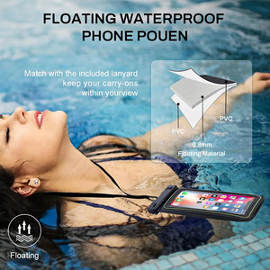 Étui en PVC pour téléphone étanche <span class=keywords><strong>avec</strong></span> logo personnalisé et panneau d'affichage transparent <span class=keywords><strong>avec</strong></span> <span class=keywords><strong>cordon</strong></span> de cou pour la natation, la plongée et la course à pied - Product Image 6