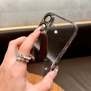 New PC Electroplating Transparent Mobile <b>Phone</b> Case Glitter Powder <b>Phone</b> Case for Iphone 15 14 13 12 11 <b>Phone</b> Cover Case - Product Image 6