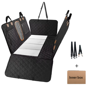Funda de Asiento <span class=keywords><strong>para</strong></span> Perro de Calidad Superior 600D con Base Rígida Engrosada, Tela Oxford, Ventana de Malla Lateral y Hamaca Duradera <span class=keywords><strong>para</strong></span> Mascotas en el Coche - Product Image 1