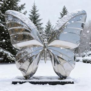 Scultura Moderna in Acciaio Inossidabile a Forma di <span class=keywords><strong>Capezzolo</strong></span> per Giardino a Tema Farfalle - Product Image 1