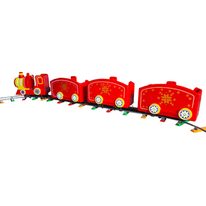 Tren Eléctrico Infantil a Prueba <span class=keywords><strong>de</strong></span> Niños para Parques <span class=keywords><strong>de</strong></span> Diversiones, Mini Tren con Rieles para Venta - Product Image 1