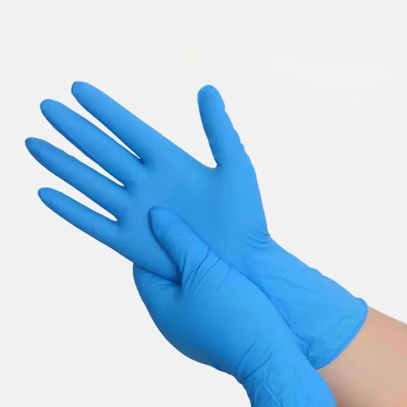 SHUOYA gros gants en nitrile sans poudre ménage gants en caoutchouc jetable noir bleu nitrile gant