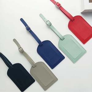 Custom Logo Hot Sell Wholesale Travel Luggage Baggage Tag <b>Suitcase</b> Tag Custom PU Leather Luggage Tag - Product Image 1