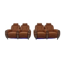 Fauteuils inclinables de cinéma maison avec massage et porte-gobelets – Équipement VIP pour salles de cinéma et théâtres IMAX